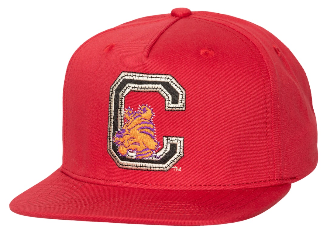 Pre-owned Travis Scott X Mitchell & Ness Clemson Tigers Snapback Hat Red
