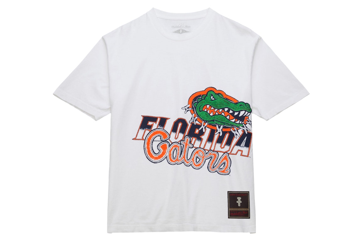 Pre-owned Travis Scott X Mitchell & Ness Florida Gators Hand-drawn T-shirt White