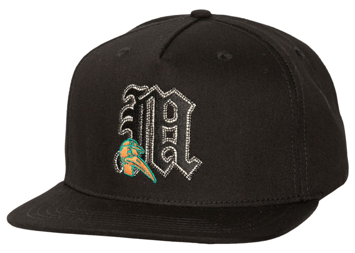 Travis Scott x Mitchell & Ness Miami Hurricanes Snapback Hat Black