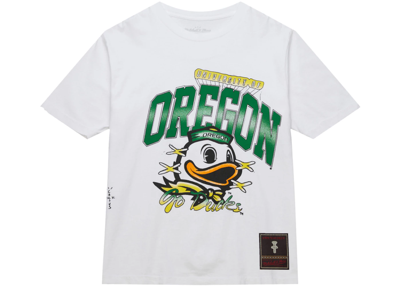 Sweatshirt Oregon Duck Merch Travis Scott X Mitchell Ness Oregon