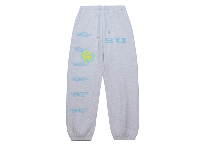 Pre-owned Travis Scott X Mitchell & Ness Southern University Jaguars Classic Sweatpants In Heather Gray