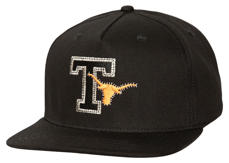 Pre-owned Travis Scott X Mitchell & Ness Texas Longhorns Snapback Hat In Black