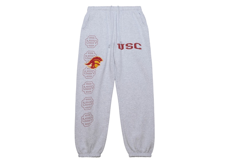 Travis Scott x Mitchell Ness USC Trojans Classic Sweatpants Heather Gray SS24 US