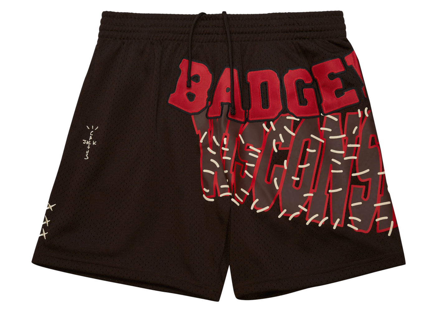 Travis Scott x Mitchell & Ness Wisconsin Badgers Basketball Shorts 