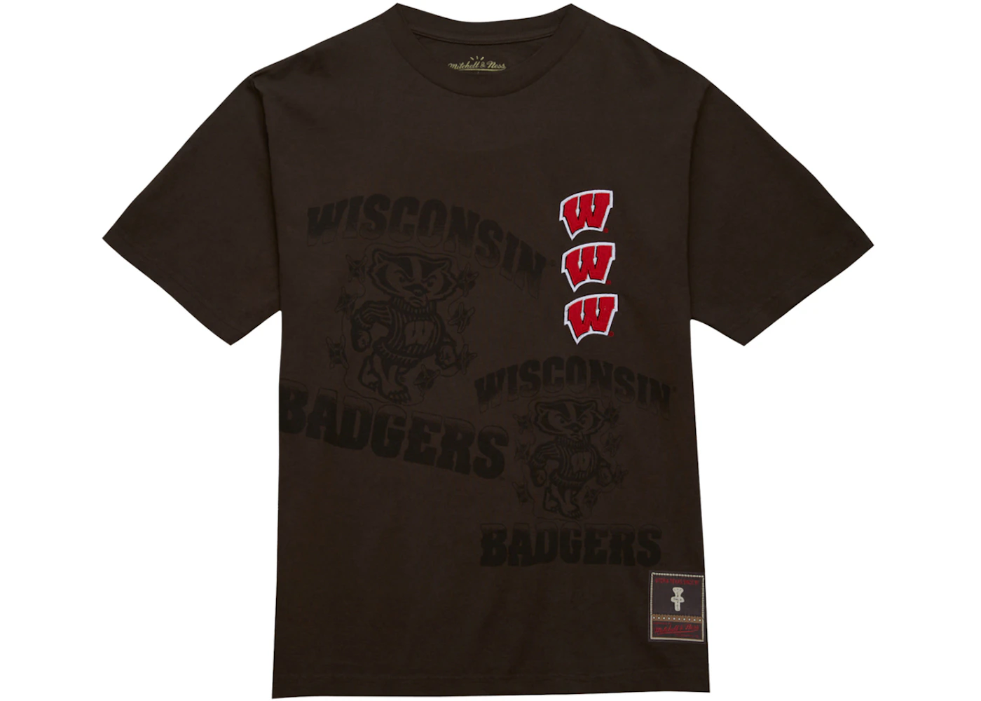 Travis Scott x Mitchell Ness Wisconsin Badgers Seal T-Shirt