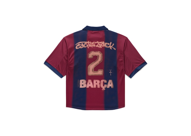 Travis Scott x Nike x FC Barcelona Retro 2000/01 Home Skeleton Jersey