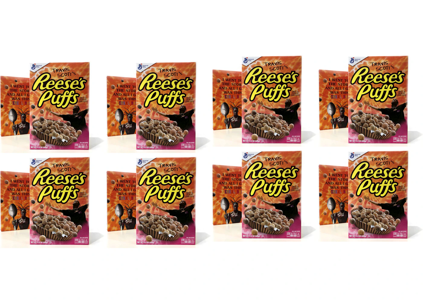 Travis Scott x Reese's Puffs Cereal 8x Lot (Not Fit For Human Consumption) - FW19 - US