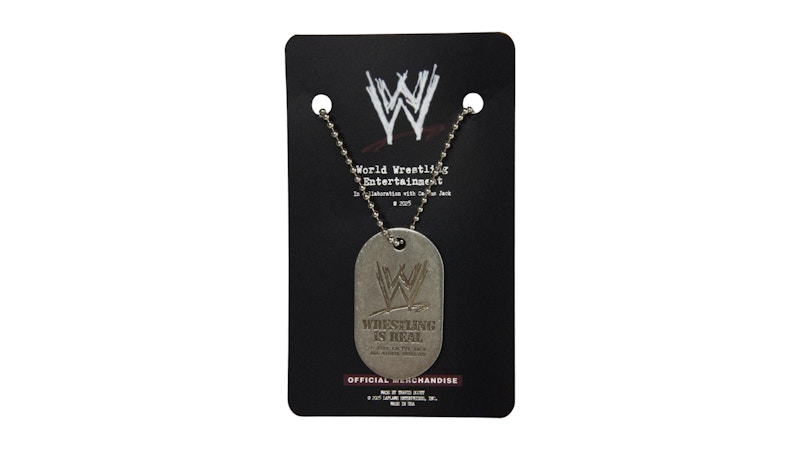 Travis Scott x WWE Dog Tag Silver - SS25 - JP Travis Scott x WWE Dog Tag Silver - SS25 - JP