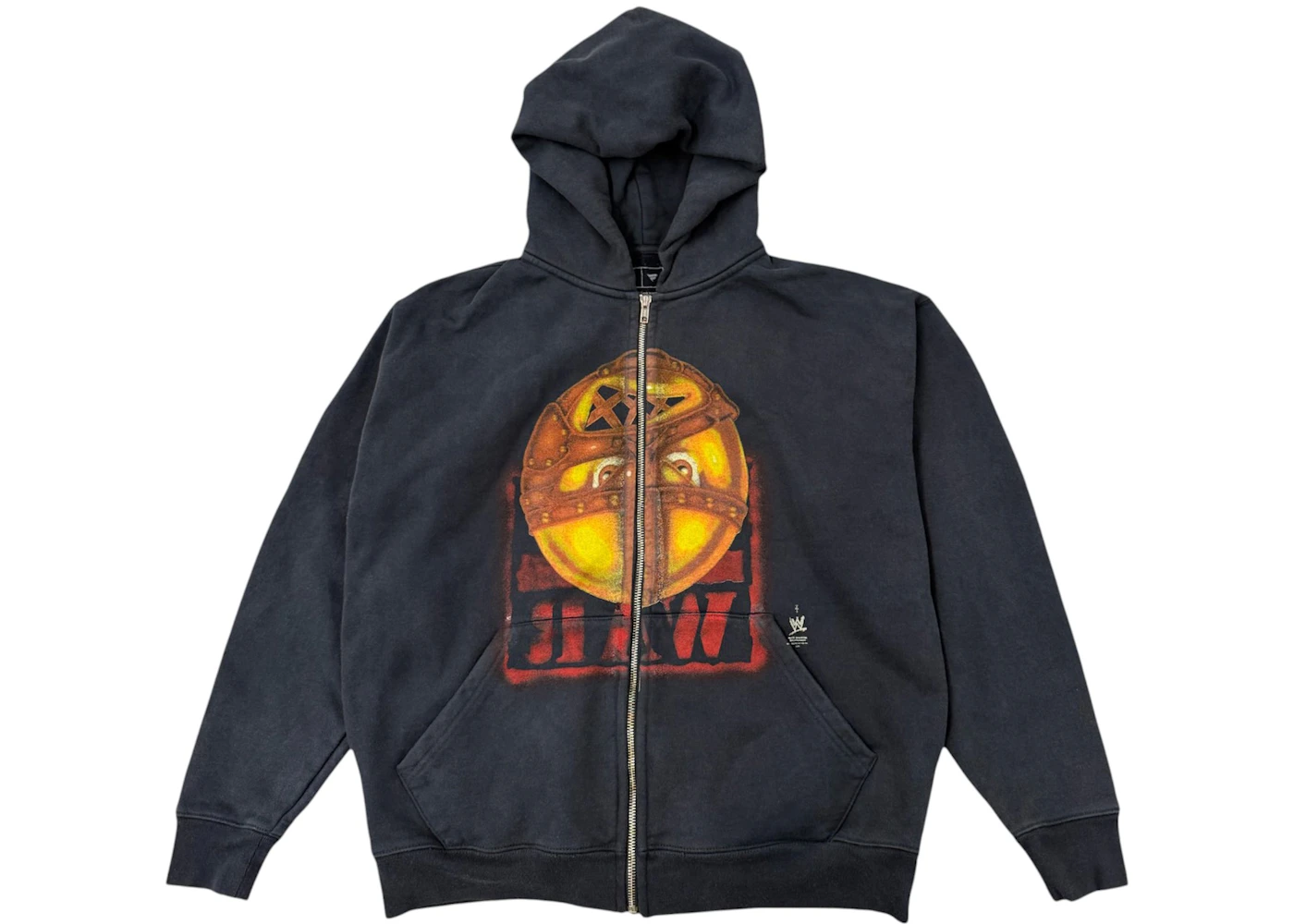 Travis Scott x WWE Mankind Zip Hoodie Black Men's FW24 US