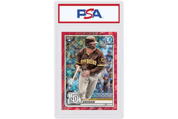 Trent Grisham 2020 Bowman Chrome X Rookie Red X-Fractor 1/1 #64 (PSA or BGS Graded)
