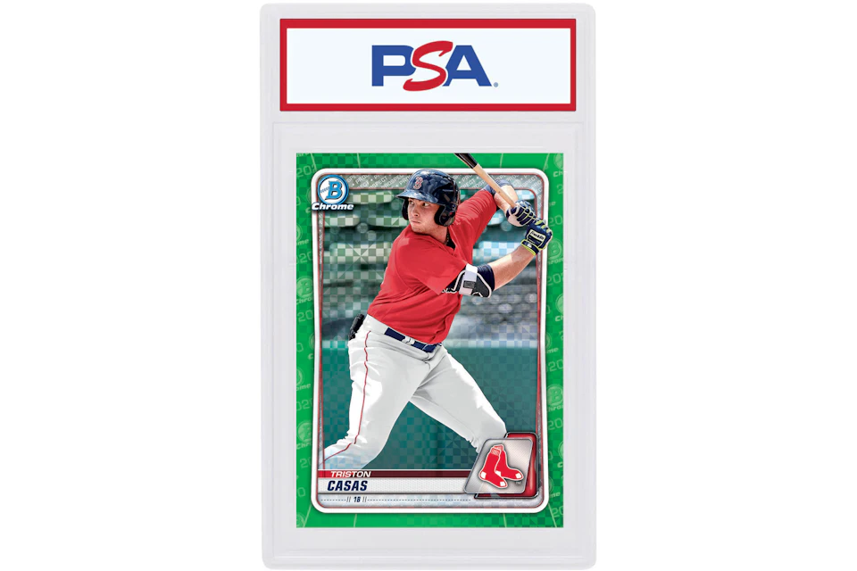 Triston Casas 2020 Bowman Chrome X Green X-Fractor /31 #BCP-208