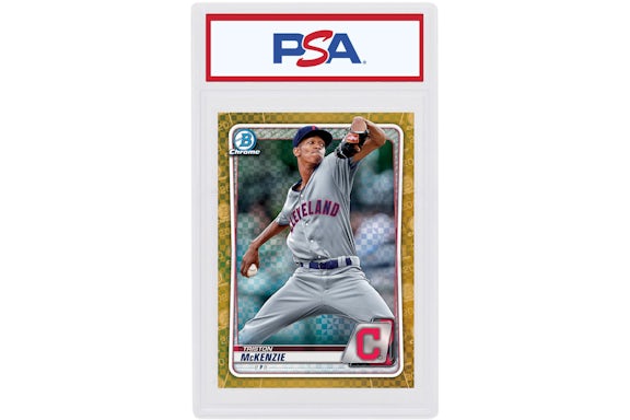 Triston Mckenzie 2020 Bowman Chrome X Gold X-Fractor /3 #BCP-189