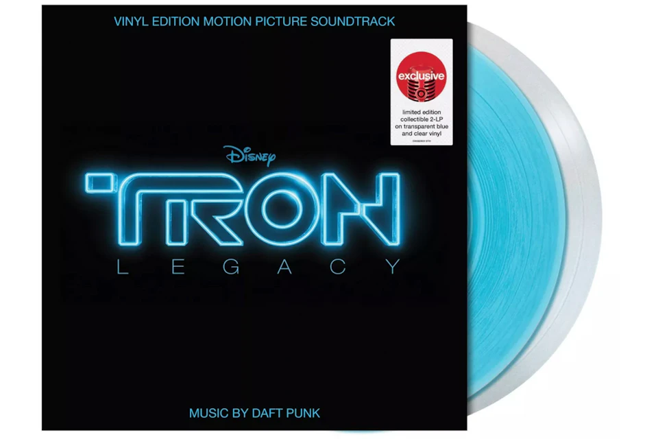 Tron Legacy 2010 Target Exclusive 2XLP Vinyl Transparent Blue