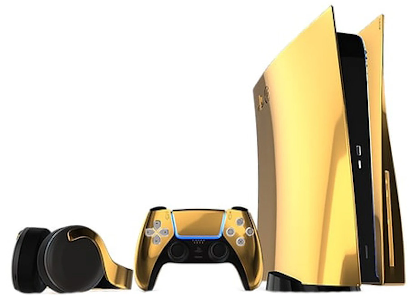 Truly Exquisite PlayStation 5 PS5 Blu-ray Edition Console Limited Edition  24K Gold Carbon Fibre - US