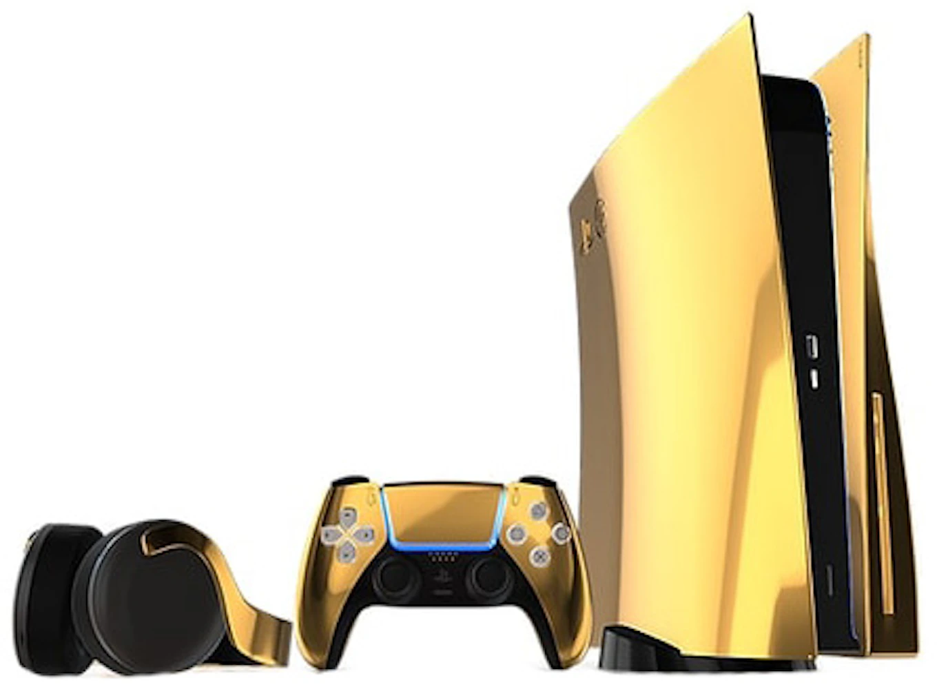 Truly Exquisite PlayStation PS5 Digital Edition Console Limited Edition 24K  Gold Matte Black KR