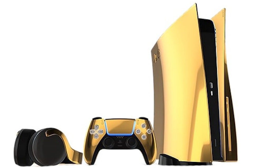 Truly Exquisite PlayStation 5 PS5 Blu-ray Edition Console Limited Edition  24K Gold Plated - US
