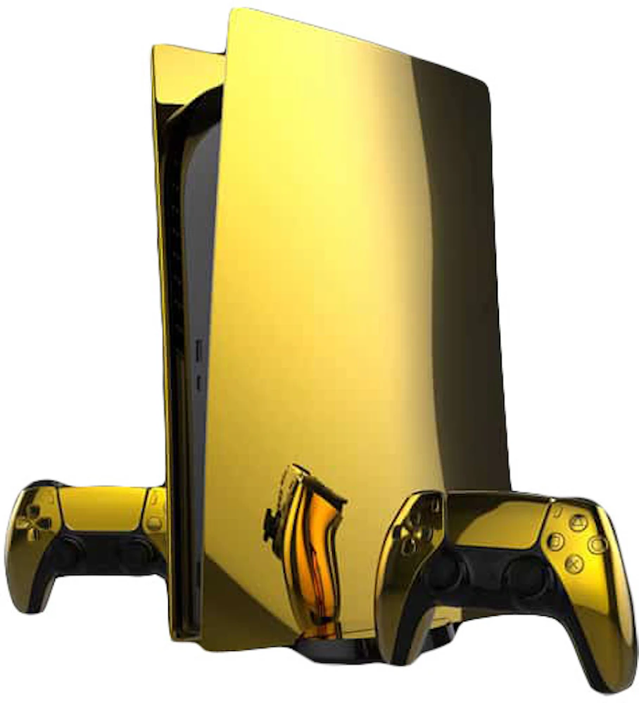 Truly Exquisite PlayStation 5 PS5 Digital Edition Console Limited Edition  24K Gold Matte Black - US