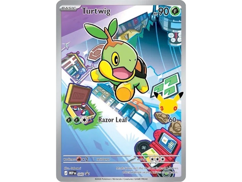 Promozione della collezione First Partners di Pokémon Mega Evolution di Turtwig 2026 40 Ungraded