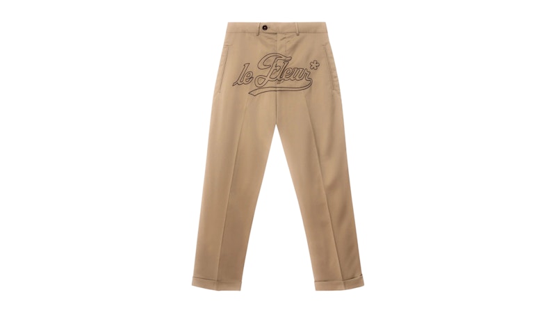 人気メーカー・ブランド The Tyler, Creator Men's Brown Trousers Crotch Cursive パンツ