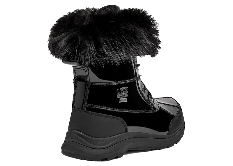 Ugg black patent deals boots