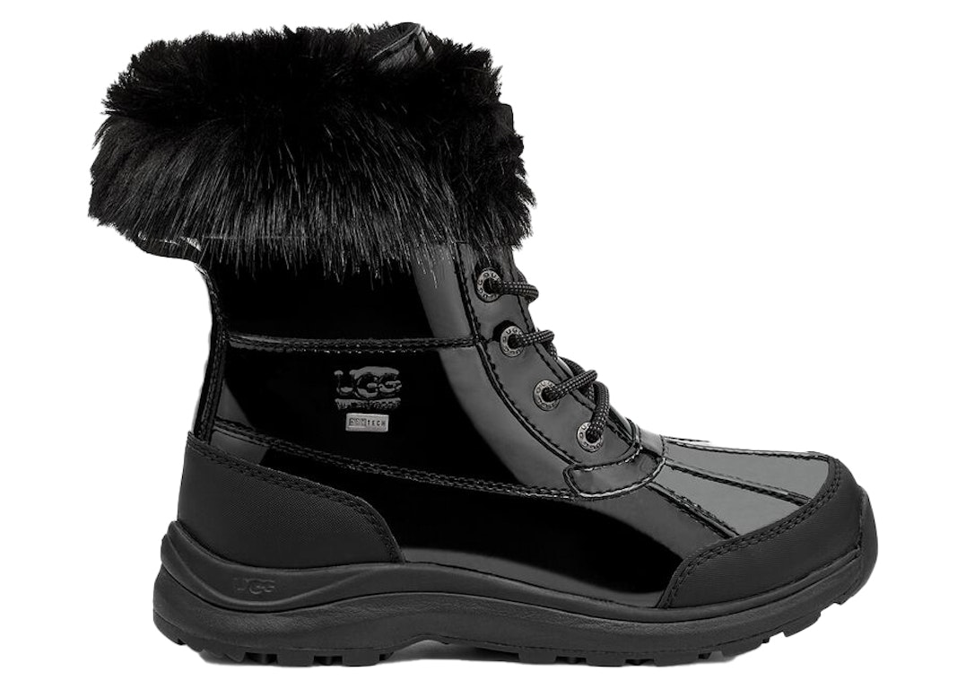 Pre-owned Ugg Adirondack Iii Patent Boot Black (women's)