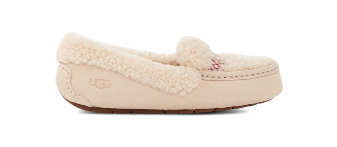 Pre-owned Ugg Ansley Slipper Heritage Braid Natural (women's)