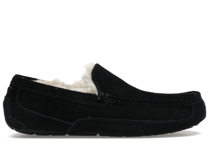Pre-owned Ugg Men's Ascot Slipper Sneakers In Black