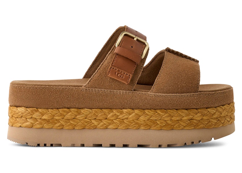 Pre-owned Ugg Aubrey Slide (women's) Sneakers In Chestnut In Brown