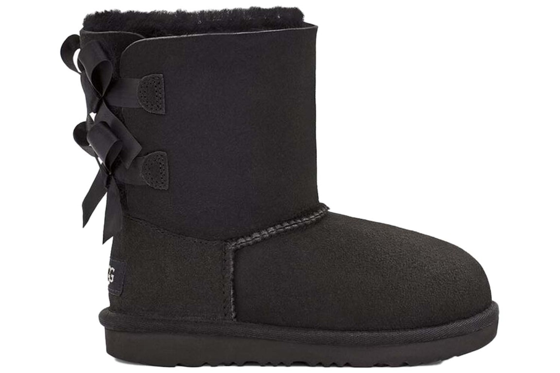 Pre-owned Ugg Bailey Bow Ii Boot Black (kids)
