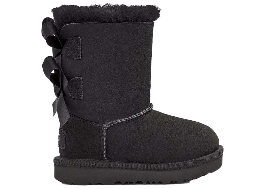 Pre-owned Ugg Bailey Bow Ii Boot Black (toddler)