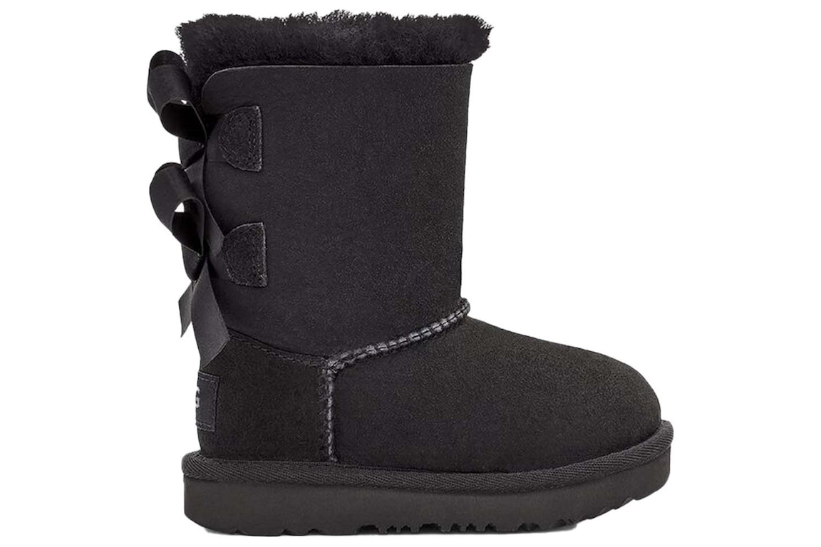 Pre-owned Ugg Bailey Bow Ii Boot Black (toddler)