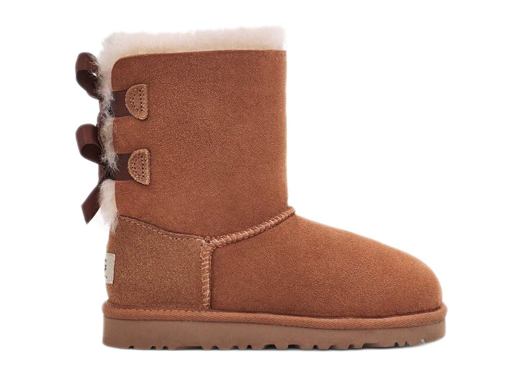 Pre-owned Ugg Bailey Bow Ii Boot Chestnut (kids) In Chestnut/chestnut