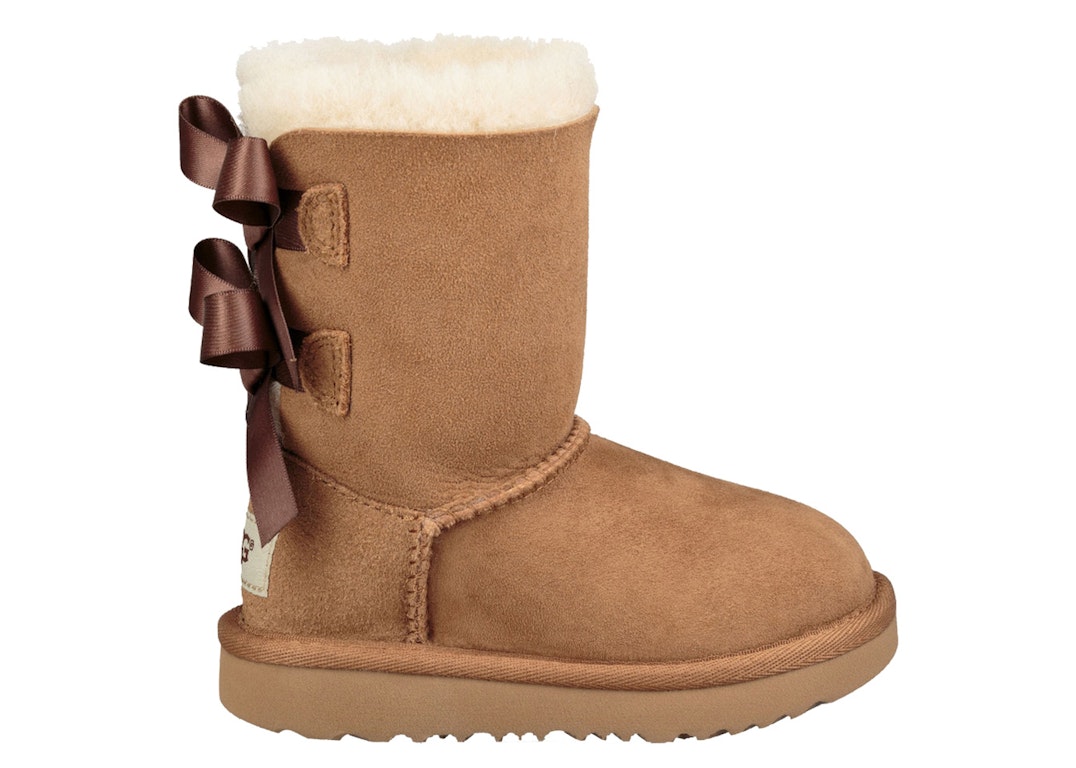 Pre-owned Ugg Bailey Bow Ii Boot Chestnut (toddler)
