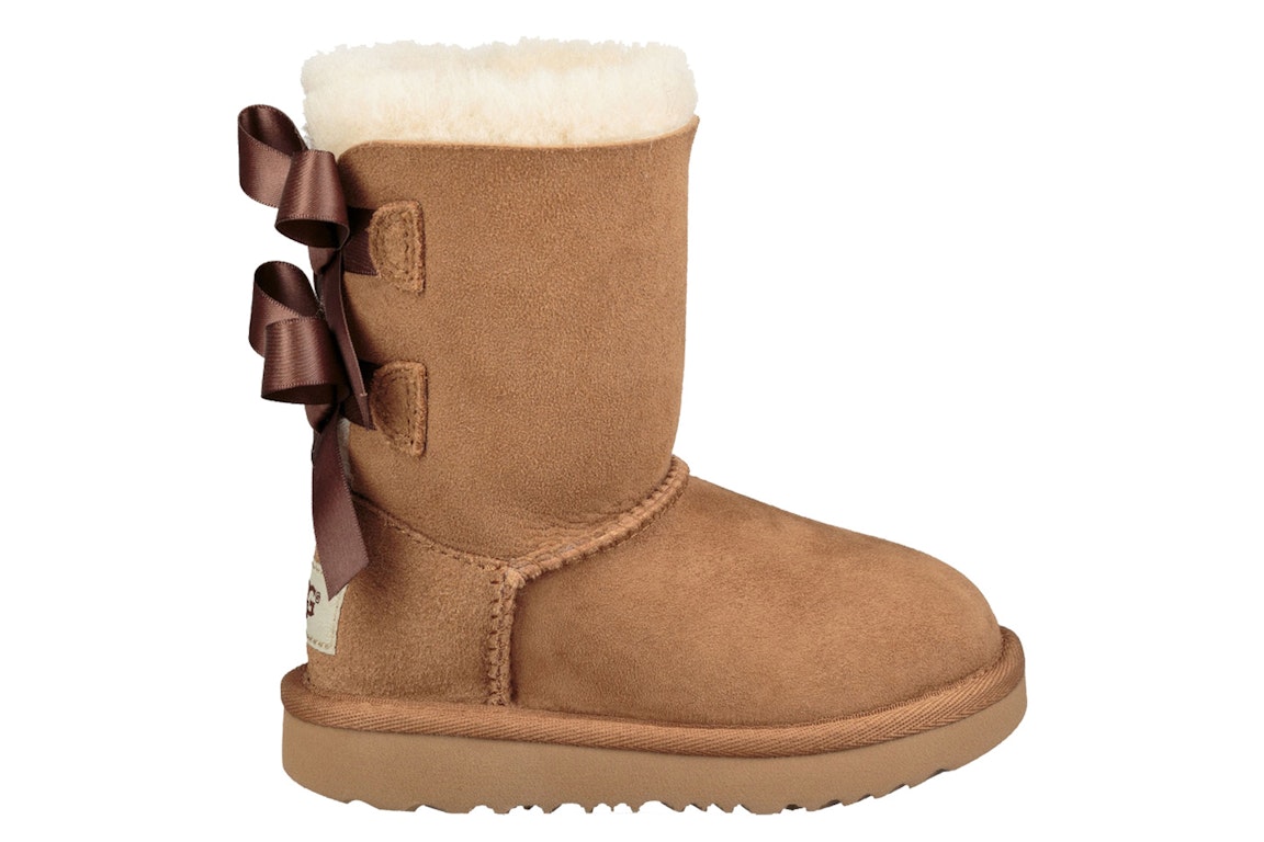 Pre-owned Ugg Bailey Bow Ii Boot Chestnut (toddler)