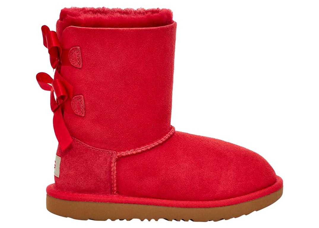 Pre-owned Ugg Bailey Bow Ii Boot Ribbon Red (kids)