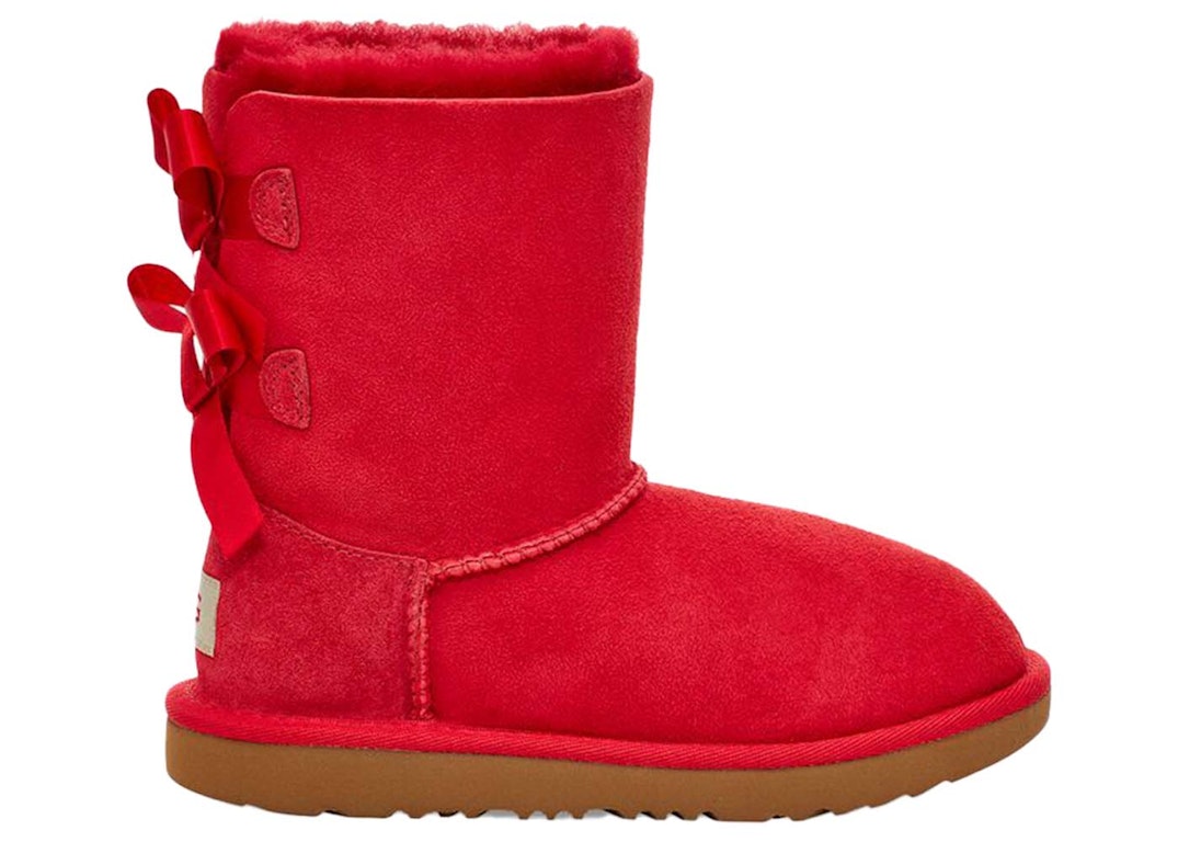 Pre-owned Ugg Bailey Bow Ii Boot Ribbon Red (toddler)