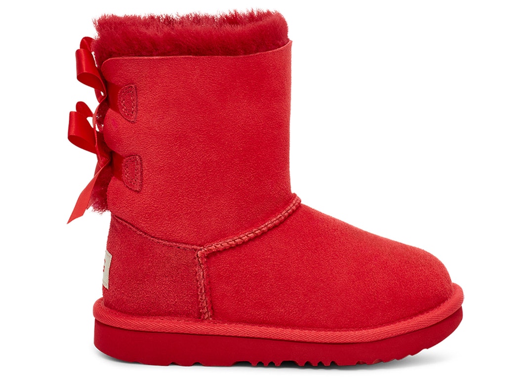 Pre-owned Ugg Bailey Bow Ii Boot Samba Red (toddler)