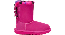 UGG Bailey Bow Plaid Punk Boot Rock Rose (Kids)