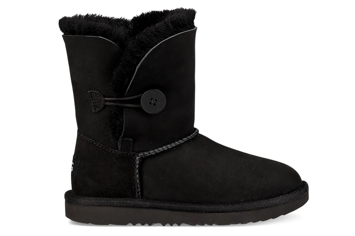 Pre-owned Ugg Bailey Button Ii Black (kids)