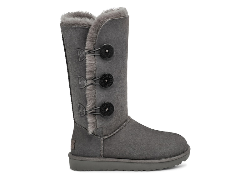 UGG Bailey Button Triplet II Boot Grey (Women's) - 1016227-GREY - JP