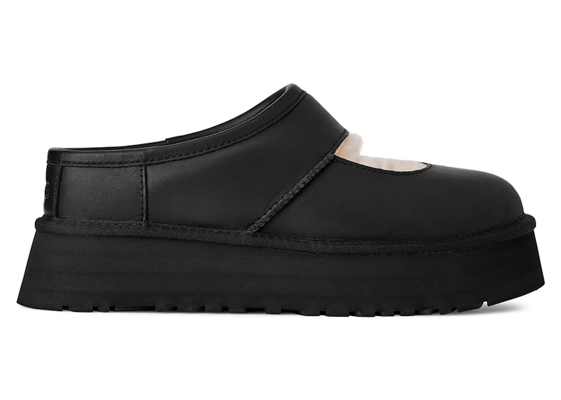 Sneakers UGG W Bea Mary Jane Lthr Black - 1172871-BLK