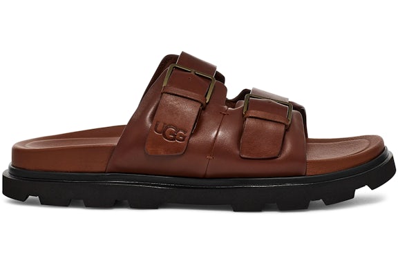UGG Capitola Buckle Slide Sandal Cognac