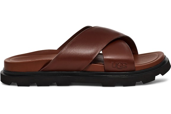 UGG Capitola Cross Slide Sandal Cognac