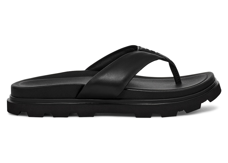 Pre-owned Ugg Men's Capitola Flip Sandal Sneakers In Black