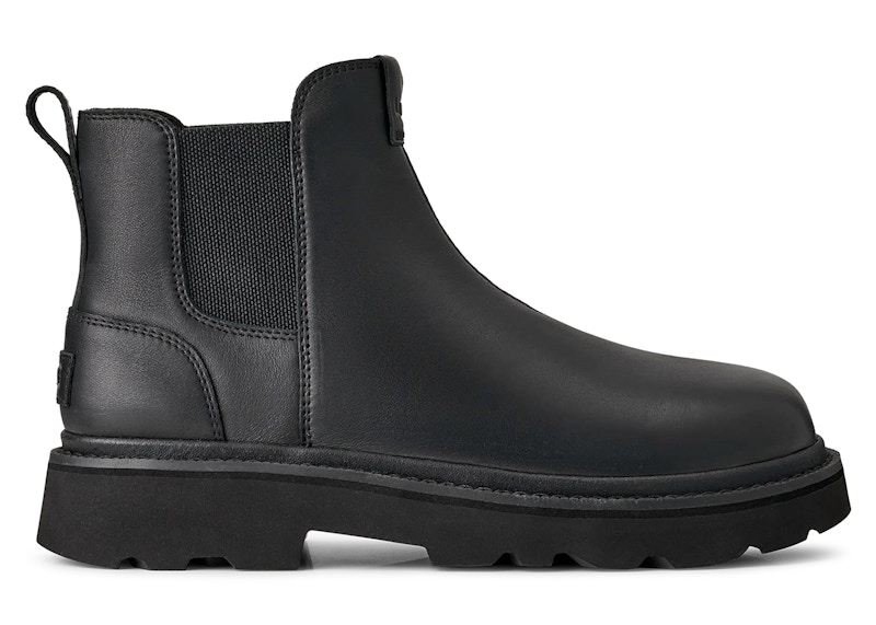 Pre-owned Ugg Men's  Chelsea Lug Leather Boot Sneakers In Black
