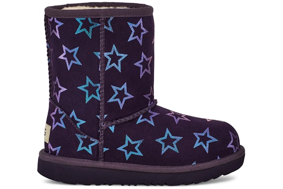 UGG Classic II Iridescent Stars Boot Nightshade Viola Iridescent (bambini)