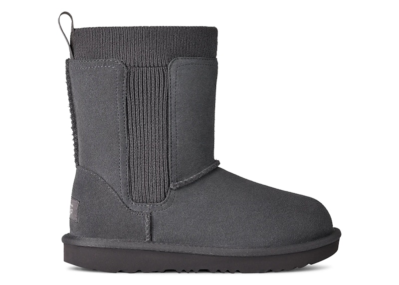 Pre-owned Ugg Classic Ii Stretch Cuff Boot (kids) Sneakers In Obsidian In Black