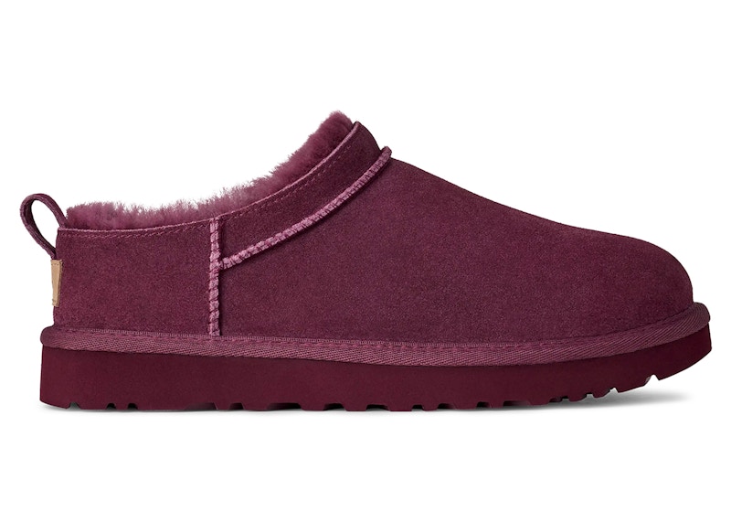 Pre-owned Ugg Classic Micro Slipper (women's) Sneakers In Burnt Magenta