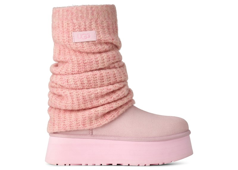 UGG Classic Mini Dipper Legwarmer Boot Ribbon Candy