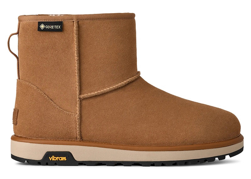 Pre-owned Ugg Men's  Classic Mini Gtx Boot Sneakers In Chestnut In Brown